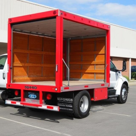 2025 ford super duty f-600 24ft stakebed with lift gate
